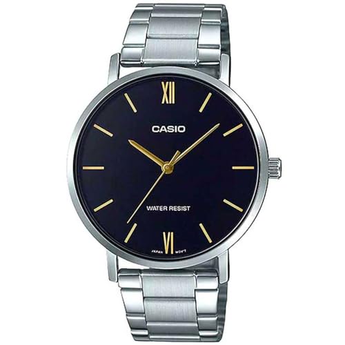 CASIO 腕時計 カシオ 時計 ウォッチ チープカシオ チプカシ クオーツ メンズ MTP-VT01D-1B ブラック メタルバンド 海