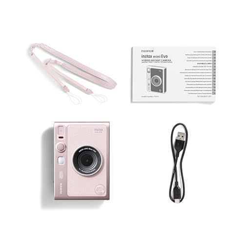 富士フイルム(FUJIFILM) チェキ Evo ハイブリッドインスタントカメラ(インスタントカメラ/スマホプリンター/デジタルカメラ) instax mini Evo ピンク INS MINI EVO G PK C “チェキ” instax mini Evo G PK