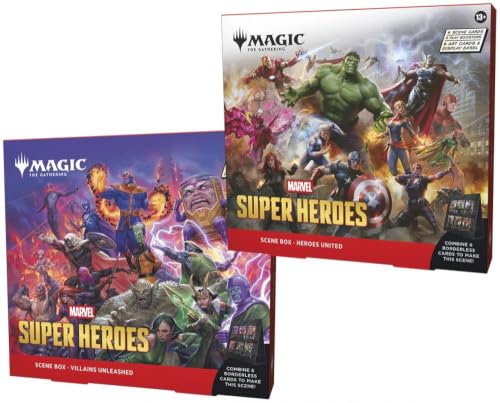 マジック:ザ・ギャザリング MTG マーベル スーパー・ヒーローズ シーン・ボックス 【英語版】1BOX(2種×2個)